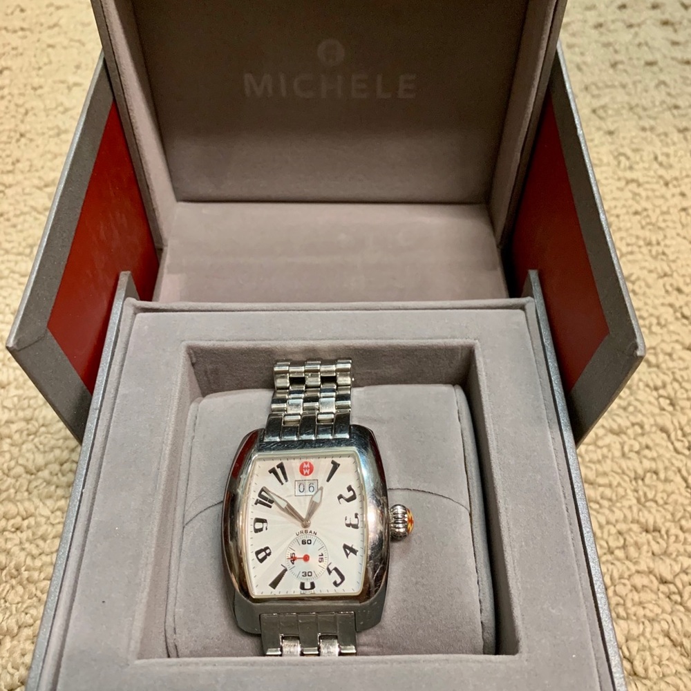 Michele Urban Stainless Steel Watch